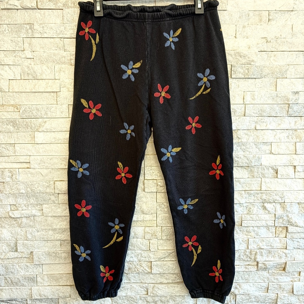 THE GREAT Daisy Print Sweatpants